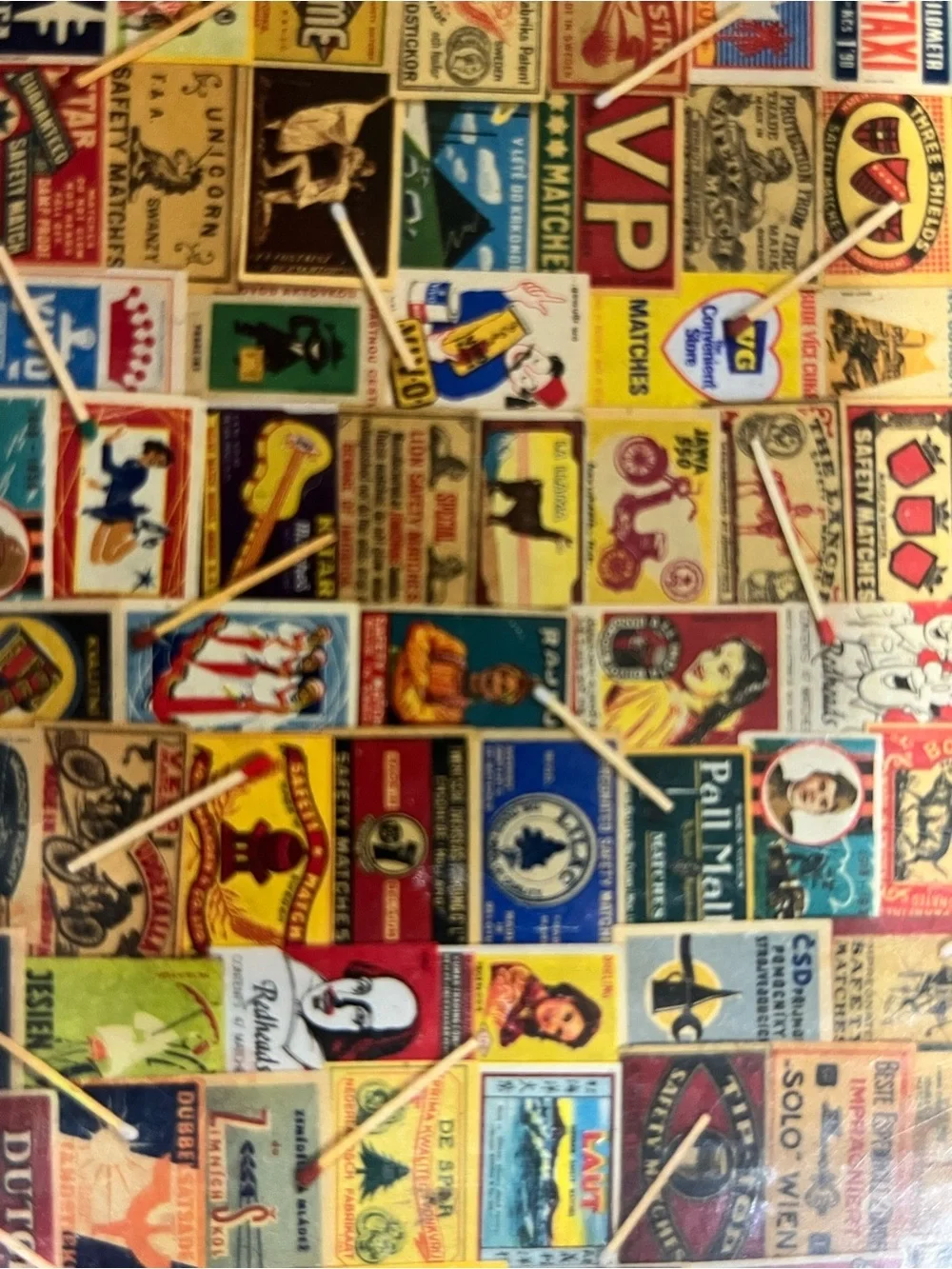 Vintage Matchboxes 1000-Piece Jigsaw Puzzle - Multicolor